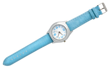 RELOJ DE PULSERA METAL Y AZUL