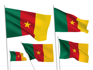 Cameroon vector flags