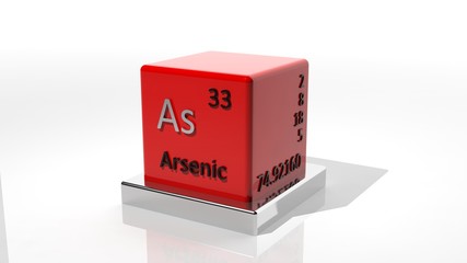 Arsenic. 3d chemical element of the periodic table