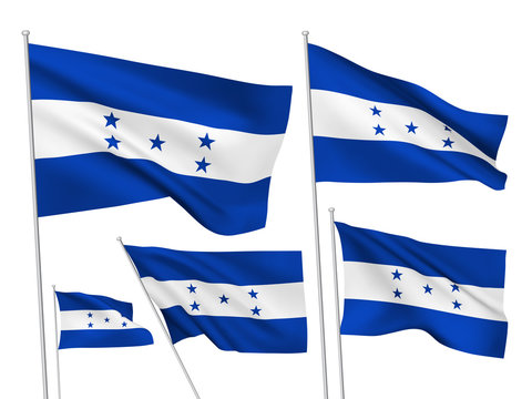 Honduras vector flags