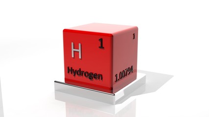 Hydrogen, 3d chemical element of the periodic table