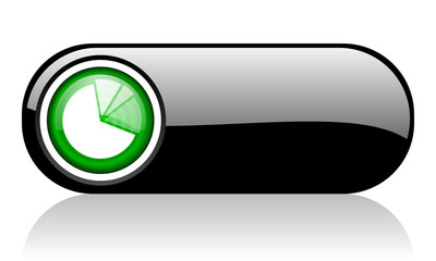 diagram black and green web icon on white background