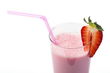Strawberries milk shake