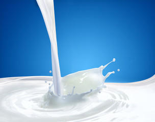 milk splash - obrazy, fototapety, plakaty