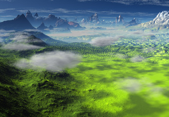 Fantasy Landscape - Computer Artwork