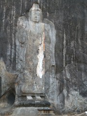Sculptures in Burduruwagale near wellawaya in Sri Lanka