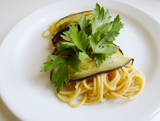 Spaghetti And Aubergine
