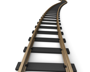 Obraz premium Toy railroad tracks