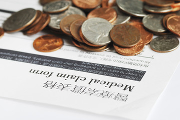 Medical claim form in both English and Chinese