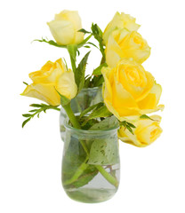 bunch of yellow roses
