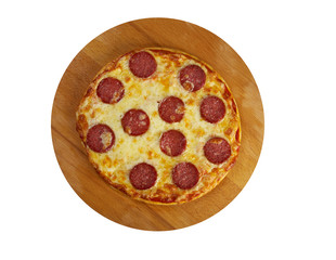 homemade  pizza  Pepperoni.Closeup