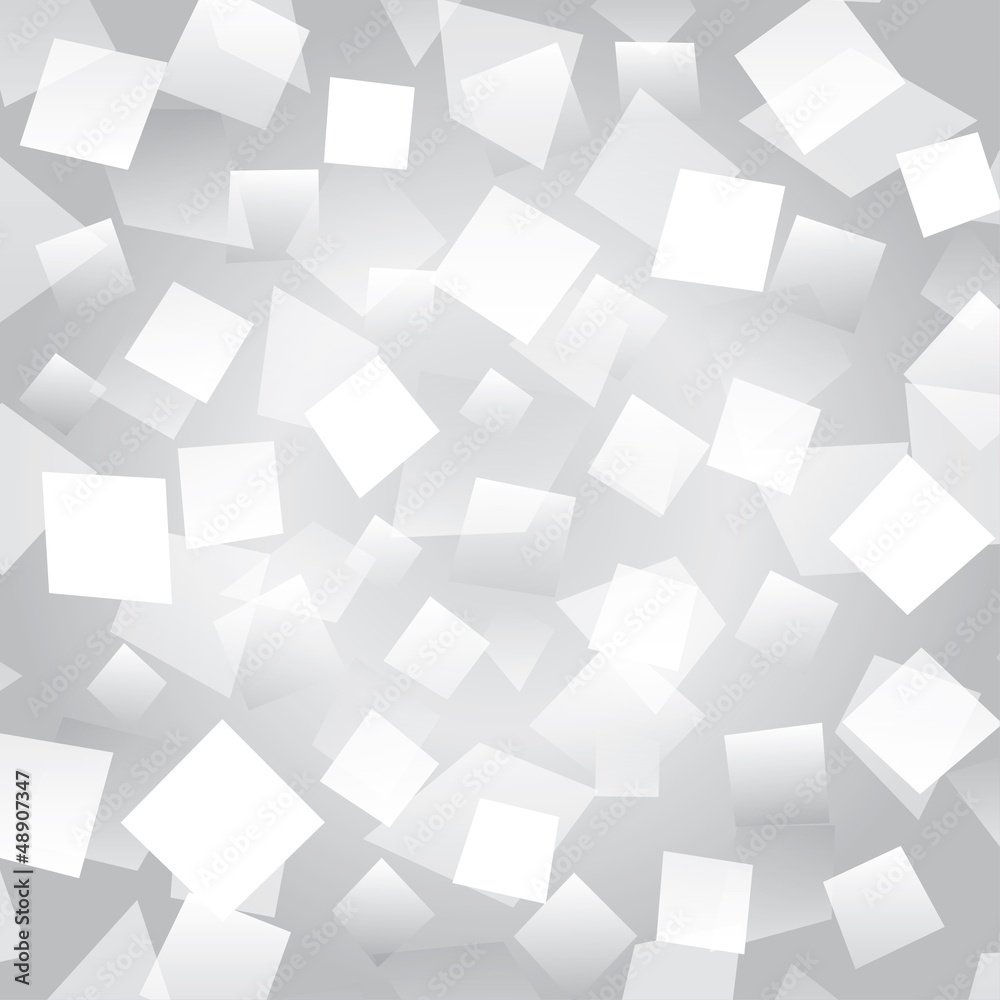 Wall mural white abstract background with different rectangles