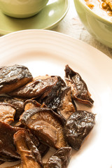 fried shiitake mushrooms