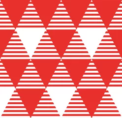 Cercles muraux Zigzag Abstrait. Modèle sans couture moderne
