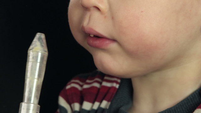 disgusting footage of nasal mucus