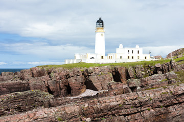 Fototapeta na wymiar Rubha Reidh Lighthouse, Highlands, Szkocja