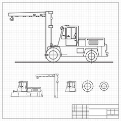 Lift truck blueprint