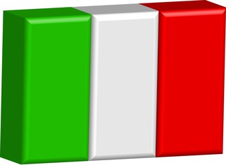 Bandiera italiana 3d 02