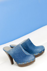 denim clogs