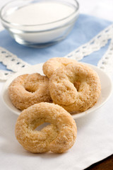Sweet taralli closeup