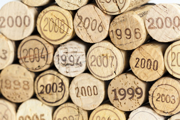 still life of corks