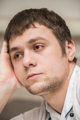 Obraz premium pensive man