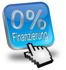 0% Finanzierung Button mit Cursor