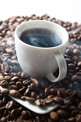 coffee cup on white background