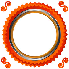 Icon in orange style