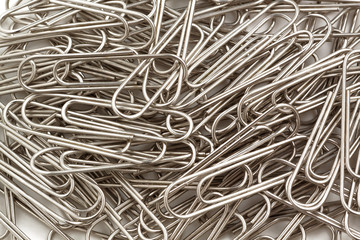 paper clips to white background.