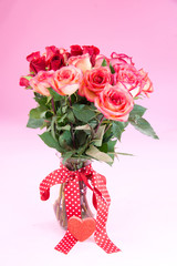 Roses in vase