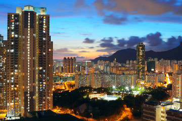 Fototapeta na wymiar Hong Kong modern city