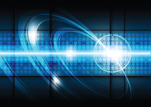 Abstract digital technology multimedia background