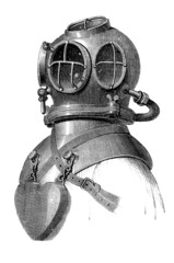 Diving Suit - Scaphandre - Taucheranzug - 19th century
