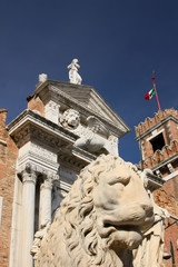 The entrance of the Arsenale of Venice