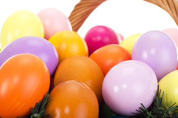 Fototapeta na wymiar Close-up of Easter eggs