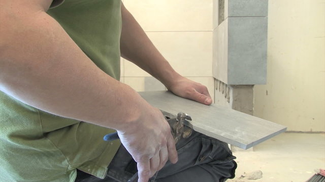 renovation ceramic tile laying 