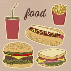 Fast food icons