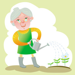 Fototapeta premium Old Gardener.