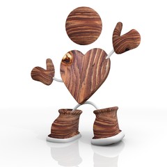 heart wooden Illustration