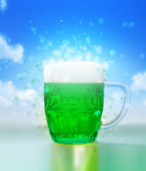 Irish green beer
