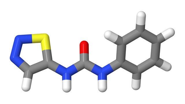 Plant hormone - Cytokinins - Thidiazuron - TDZ - sticks model