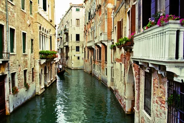 Foto op Canvas Venetië, Italië, Canal Grande en historische huurkazernes © Gorilla