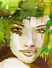 Photo sur Plexiglas Inspiration picturale portrait d& 39 une fille.