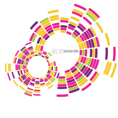 Obraz premium Abstract technology circles vector background