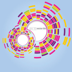Abstract technology circles vector background