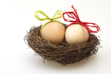 jajka w gnieździe © davros