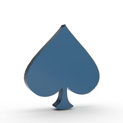 Fototapeta premium 3d Icon Pik Silber