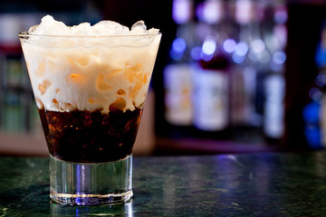 White russian cocktail