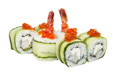 Роллы с креветками